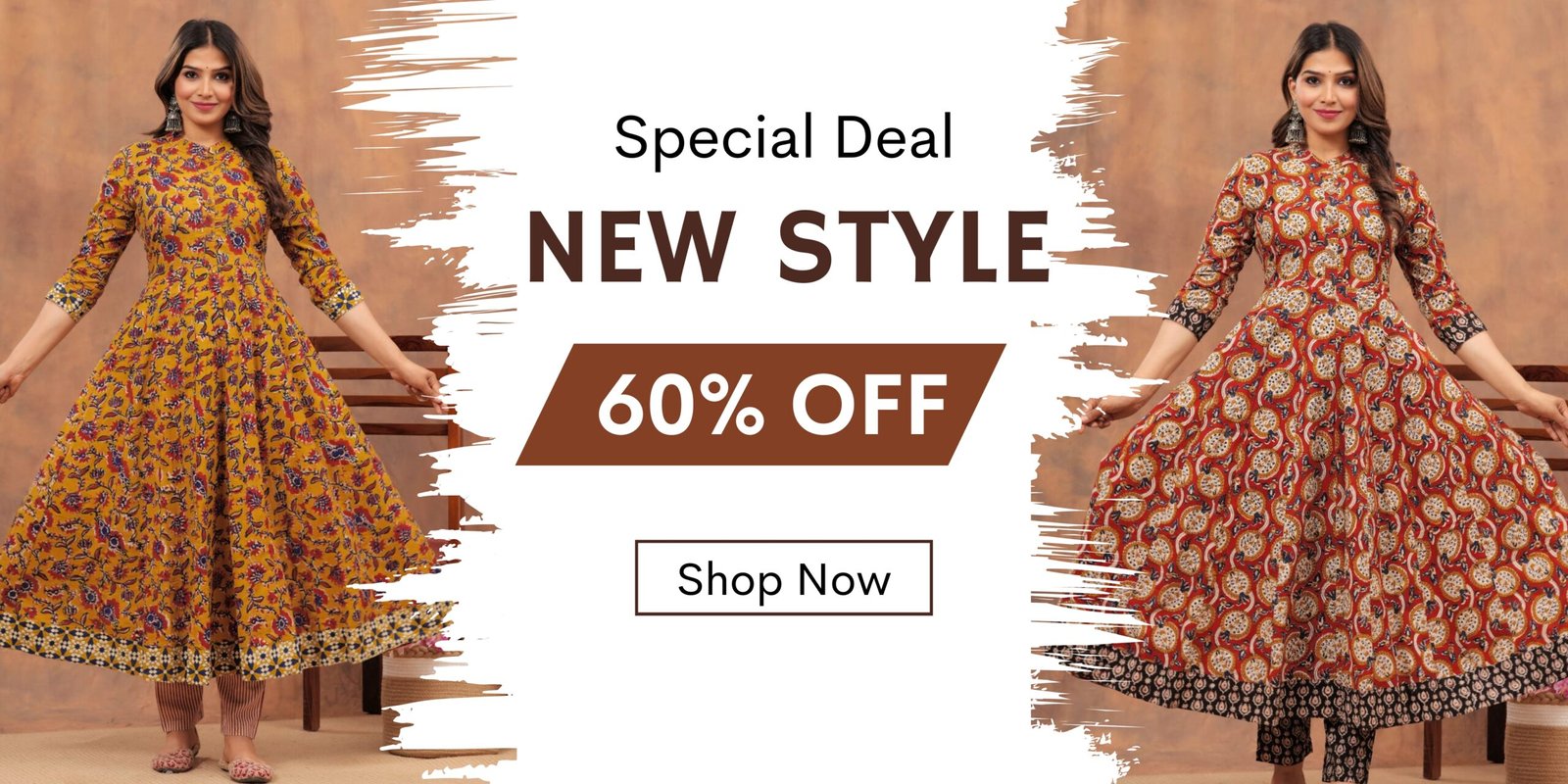 Yellow White Modern Special Discount Banner